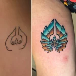 Cover tattoo couleur représentant Galio de League of Legends – Jake Tattoo Parlor à Belfort.