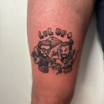 Tatouage custom réalisé pour symboliser l’amitié entre deux amis – Jake Tattoo Parlor à Belfort.